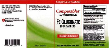 Comparables By Windmill Fe Gluconate Iron Tablets - supplement
