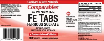 Windmill Comparables Fe Tabs Ferrous Sulfate - supplement