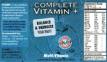 Complete H2O Minerals Complete Vitamin + - 