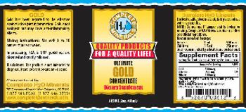 Complete H2O Minerals Ultimate Gold Concentrate - supplement
