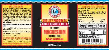 Complete H2O Minerals Ultimate Magnesium Concentrate - supplement