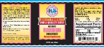 Complete H2O Minerals Ultimate Rubidium Concentrate - supplement