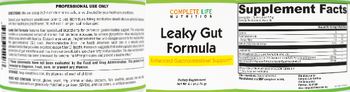 Complete Life Nutrition Leaky Gut Formula - supplement