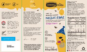 Comvita Kids Night-Time Soothing Syrup With UMF 10+ Manuka Honey Grape Flavor - supplement