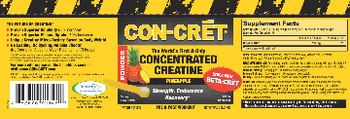 CON-CRET Concentrated Creatine Powder Pineapple - supplement