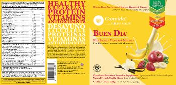 Convida. Powered By Vibrant Health Buen Dia Natural French Vanilla Flavor - nutritional breakfast smoothie supplement
