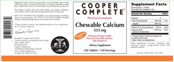 Cooper Complete Chewable Calcium 333 mg - supplement