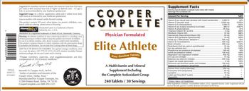 Cooper Complete Elite Athlete - a multivitamin and mineral supplement including the complete antioxidant group