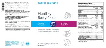 Cooper Complete Healthy Body Pack - multivitamin mineral supplement