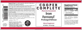 Cooper Complete Iron Ferronyl Prolonged Release - mineral supplement