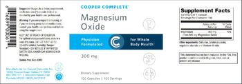 Cooper Complete Magnesium Oxide 300 mg - supplement