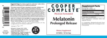 Cooper Complete Melatonin Prolonged Release - supplement