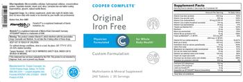 Cooper Complete Original Iron Free - multivitamin mineral supplement