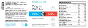 Cooper Complete Original with Iron - multivitamin mineral supplement