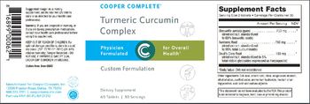 Cooper Complete Turmeric Curcumin Complex - supplement