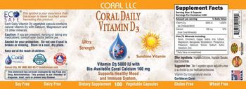 Coral Coral Daily Vitamin D3 - supplement