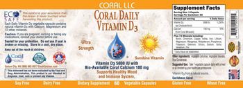 Coral Coral Daily Vitamin D3 - supplement