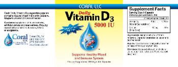 Coral Daily Vitamin D3 5000 IU - supplement