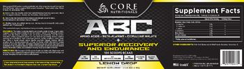 Core Nutritionals ABC Lemon Drop - supplement