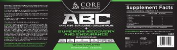 Core Nutritionals ABC White Appletini - these statements have not been evaluated by the food and drug administration this product is not int