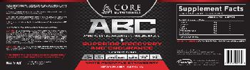 Core Nutritionals ABC White Pineapple Strawberry - supplement