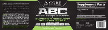 Core Nutritionals ABC White Wicked Watermelon - supplement