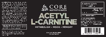 Core Nutritionals Acetyl L-Carnitine - supplement