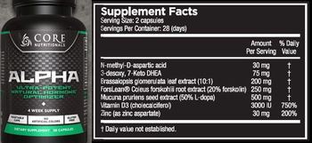 Core Nutritionals Alpha - supplement