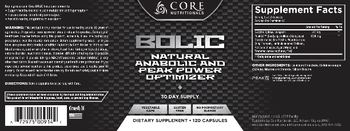 Core Nutritionals BOLIC - supplement