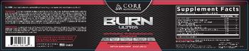 Core Nutritionals Burn Ultra Raspberry Lemonade - supplement