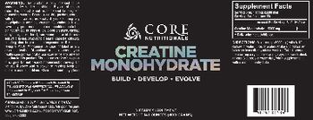 Core Nutritionals Creatine Monohydrate - supplement