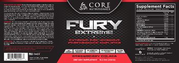 Core Nutritionals Fury Extreme Strawberry Colada - supplement