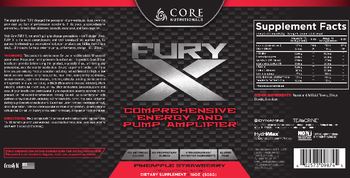 Core Nutritionals FURY X Pineapple Strawberry - supplement