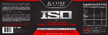 Core Nutritionals ISO Chocolate Decadence - supplement