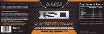 Core Nutritionals ISO Salted Caramel - supplement