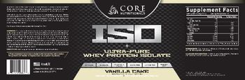 Core Nutritionals ISO Vanilla Cake - supplement