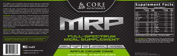 Core Nutritionals MRP Apple Crumb Cake - supplement