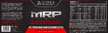 Core Nutritionals MRP Rich Chocolate - supplement