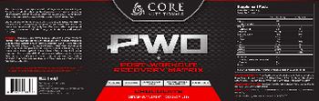 Core Nutritionals PWO Chocolate - supplement