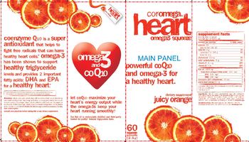 Coromega Heart Omega3 Squeeze Juicy Orange - supplement