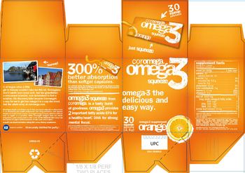 Coromega Omega3 Squeeze Orange - omega3 supplement
