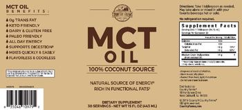 Country Farms MCT Oil - supplement