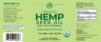 Country Farms Organic Hemp Seed Oil - supplement
