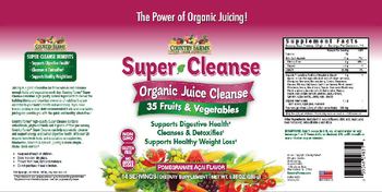 Country Farms Super Cleanse Pomegranate Acai Flavor - supplement