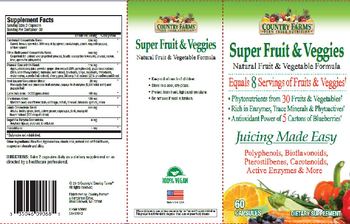 Country Farms Super Fruit & Veggies - supplement