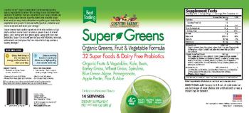 Country Farms Super Greens - supplement