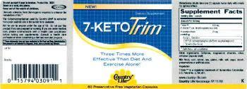 Country Life 7-Keto Trim - supplement
