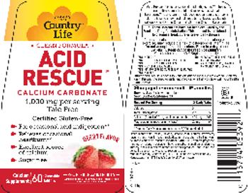 Country Life Acid Rescue Berry Flavor - calcium supplement