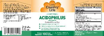 Country Life Acidophilus With Pectin - supplement