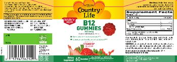 Country Life B12 Gummies 850 mcg Strawberry Flavor - supplement